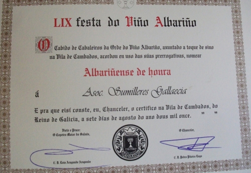 SUMILLERES GALLAECIA: “ALBARIÑENSES DE HONOR”